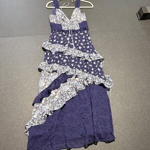 ALTAR’D STATE Floral Ruffle Maxi Dress